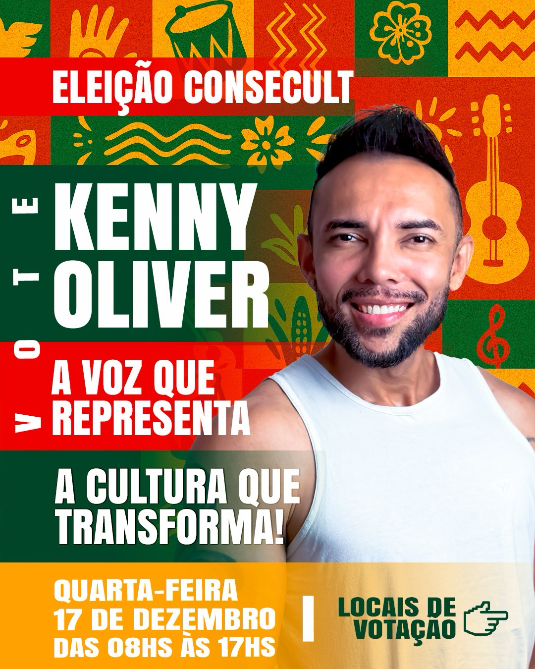 Kenny Oliver fortalece sua candidatura ao Conselho de Políticas Culturais da 1ª Região da Paraíba